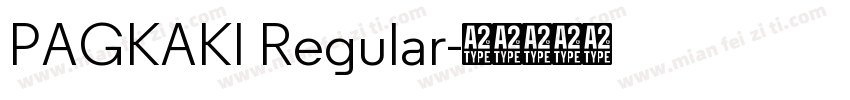 PAGKAKI Regular字体转换